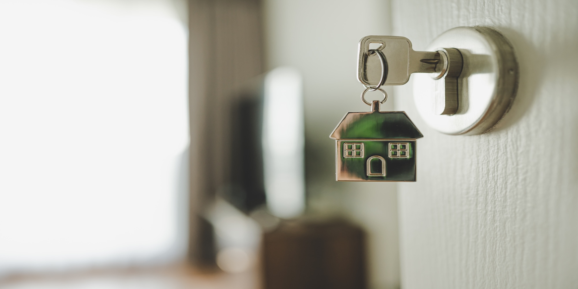A house on a keyring